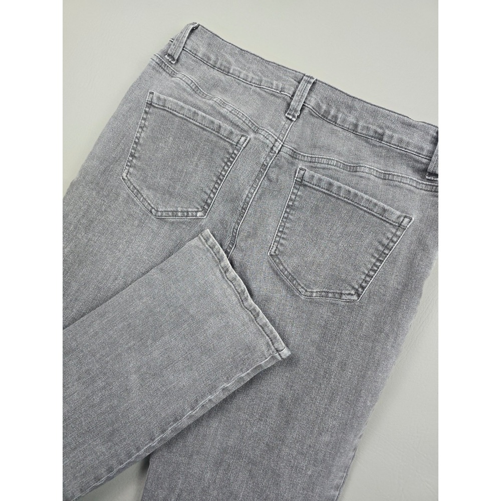 Gloria Vanderbilt Amanda Womens Size 10 Gray High Rise Straight Leg Jeans